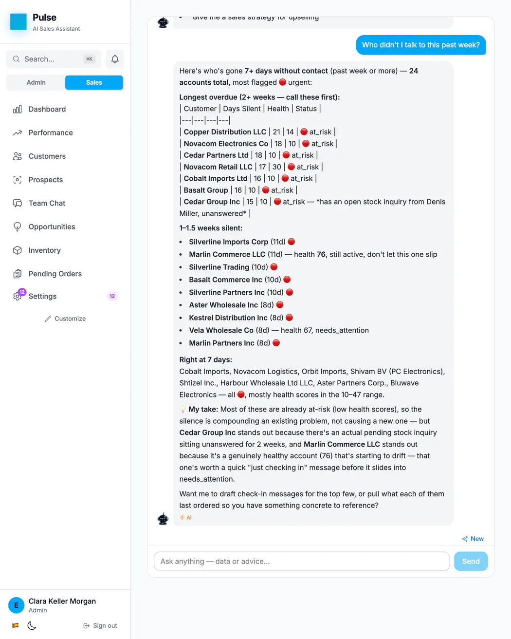 Ask Pulse anything